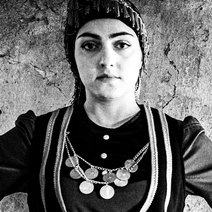 Black and White Photography Wall Art Greece | Rural costumes of Kastoria in Lefki village W. Macedonia by George Tatakis - detailed view