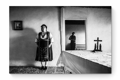 Black and White Photography Wall Art Greece | Husband & wife Mani Thrace by George Tatakis - whole photo