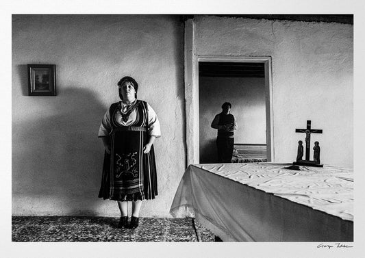 Black and White Photography Wall Art Greece | Husband & wife Mani Thrace by George Tatakis