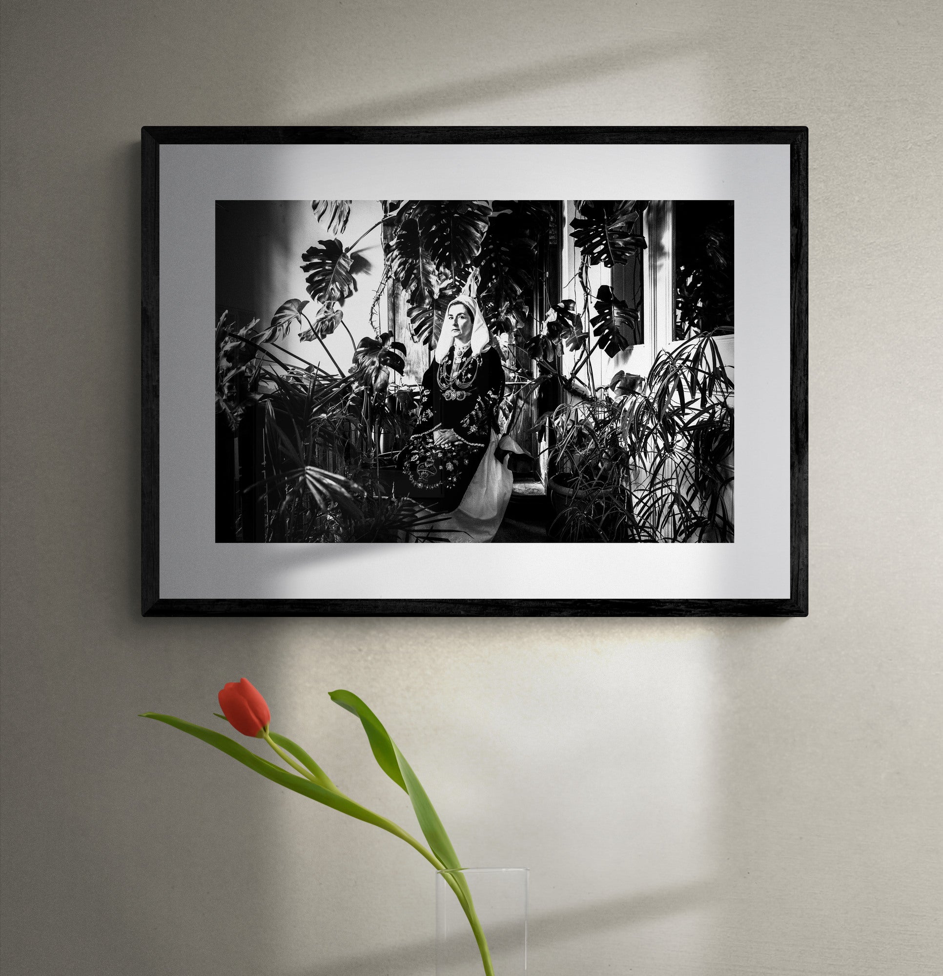 Black and White Photography Wall Art Greece | Costume of Martino Lokris Phthiotis Greece by George Tatakis - single framed photo
