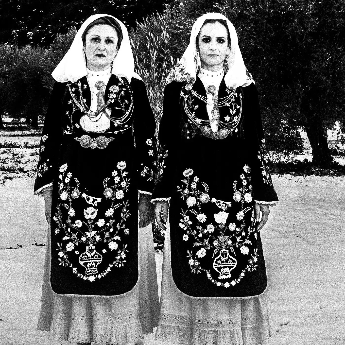 Black and White Photography Wall Art Greece | Costumes of Martino Lokris Phthiotis Greece by George Tatakis - detailed view