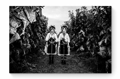 Black and White Photography Wall Art Greece | Lazarines costumes of Meliki Imathia Macedonia by George Tatakis - whole photo