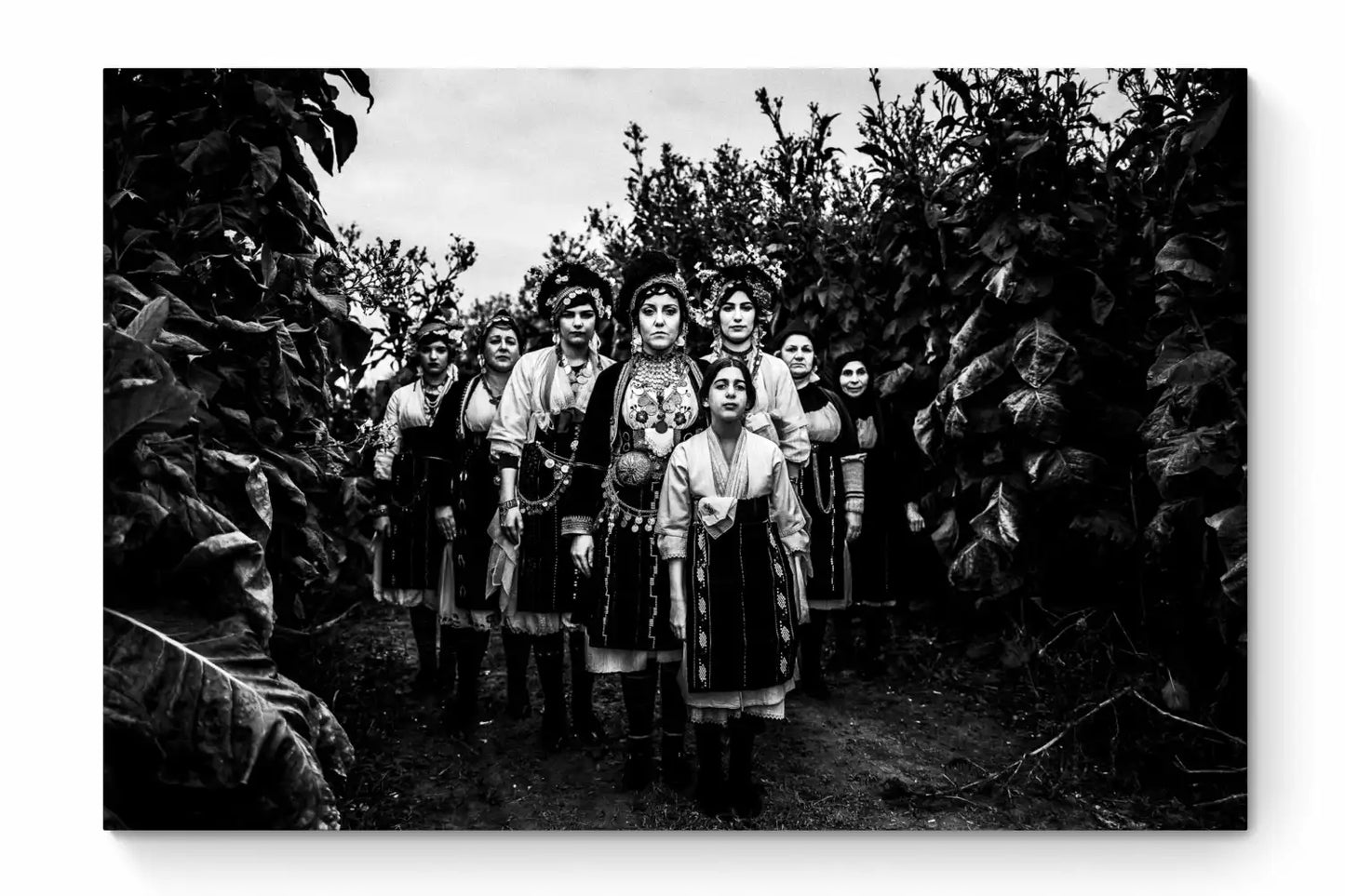 Black and White Photography Wall Art Greece | Costumes of Roumlouki Meliki Imathia Macedonia by George Tatakis - whole photo