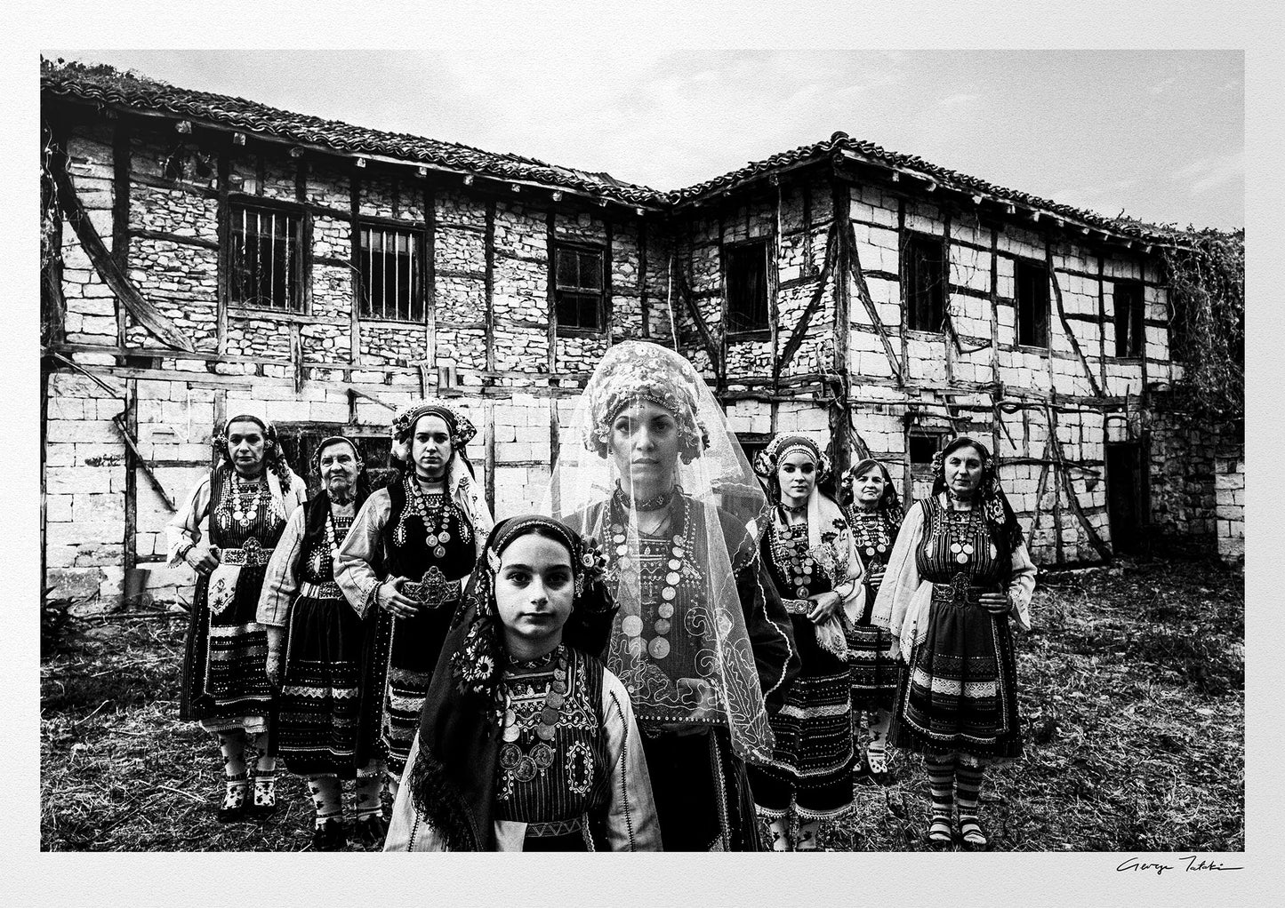 Black and White Photography Wall Art Greece | Costumes of Metaxades Thrace by George Tatakis
