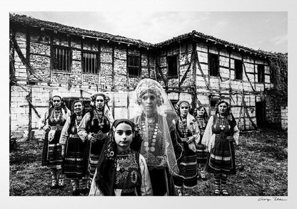 Black and White Photography Wall Art Greece | Costumes of Metaxades Thrace by George Tatakis