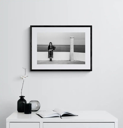 Black and White Photography Wall Art Greece | St. Minas Olympos Karpathos Dodecanese by George Tatakis - single framed photo