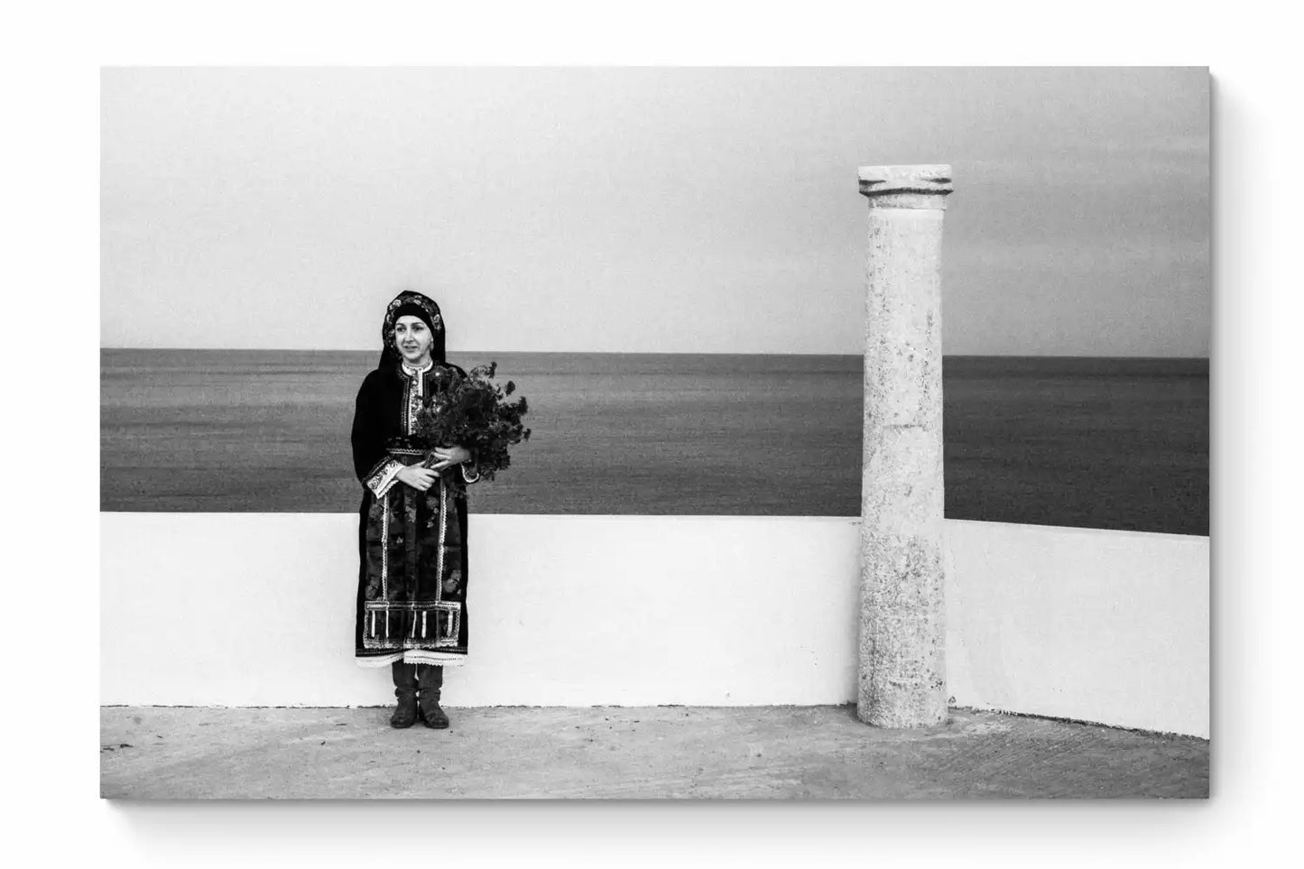 Black and White Photography Wall Art Greece | St. Minas Olympos Karpathos Dodecanese by George Tatakis - whole photo