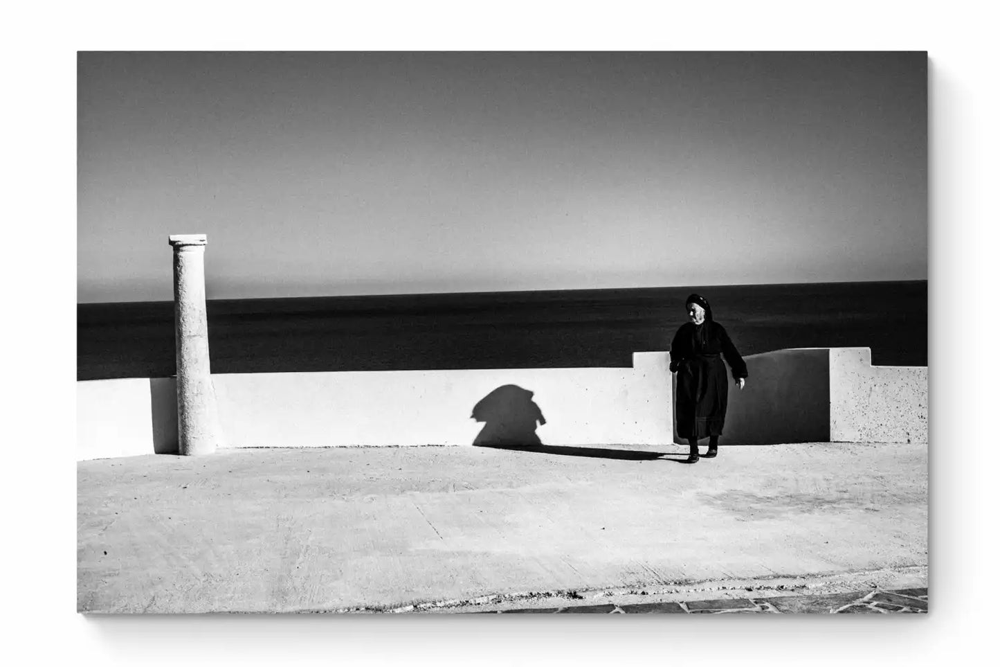 Black and White Photography Wall Art Greece | St. Minas Olympos Karpathos Dodecanese by George Tatakis - whole photo