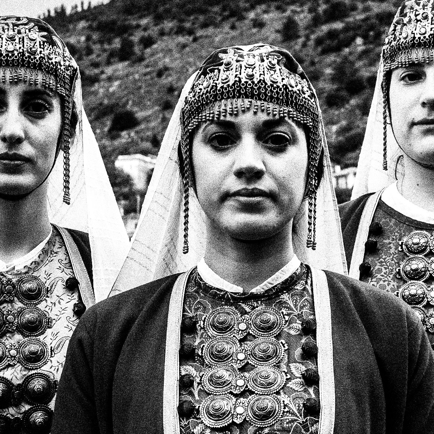 Black and White Photography Wall Art Greece | Costumes of Prastos Arcadia Peloponnese by George Tatakis - detailed view