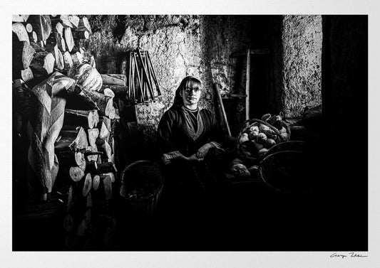 Black and White Photography Wall Art Greece | Costume of Prespes W. Macedonia by George Tatakis