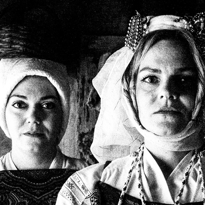 Black and White Photography Wall Art Greece | Pyrgi costumes indoors Mastichochorea Chios island Greece by George Tatakis - detailed view
