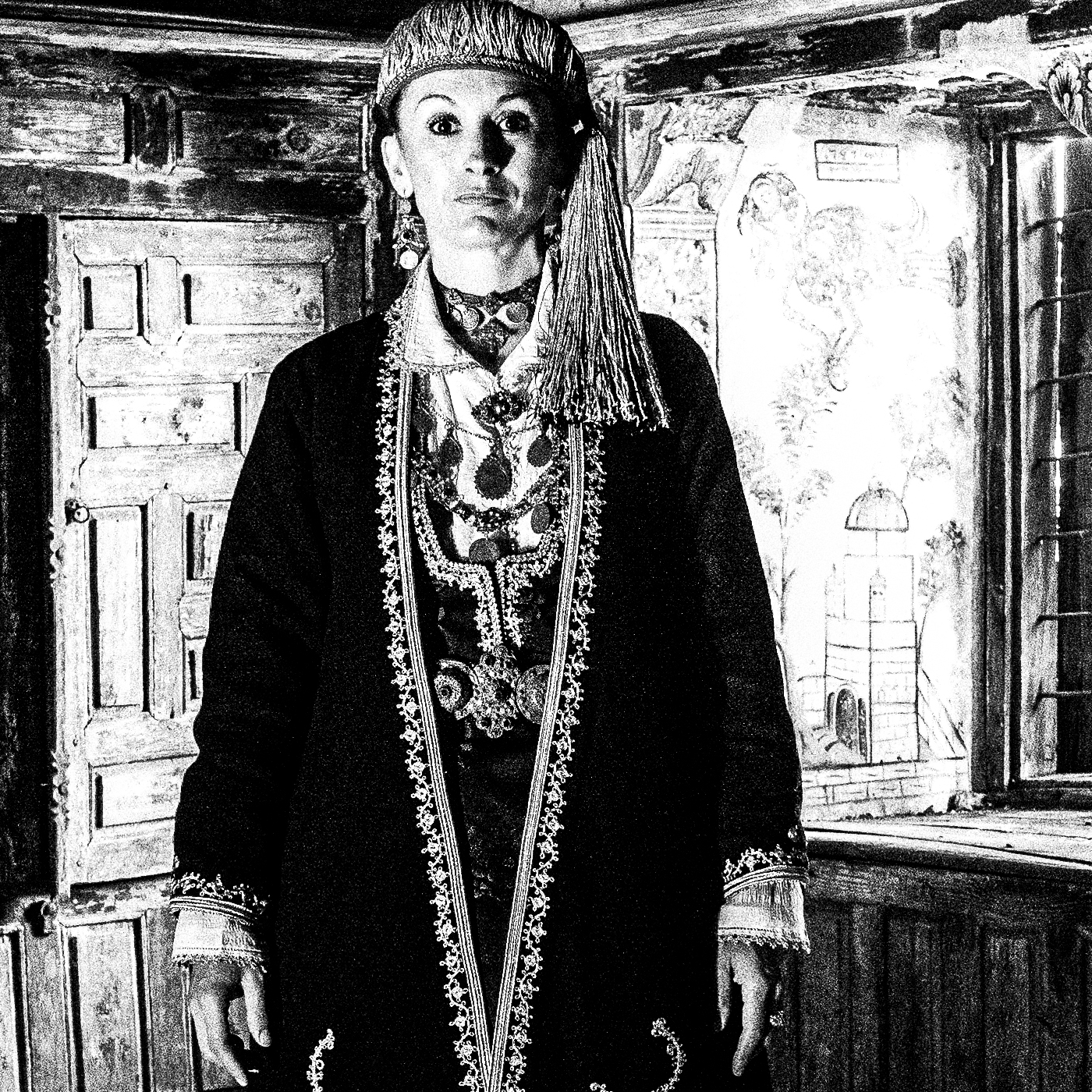 Black and White Photography Wall Art Greece | Costumes of Kozani Siatista Macedonia by George Tatakis - detailed view
