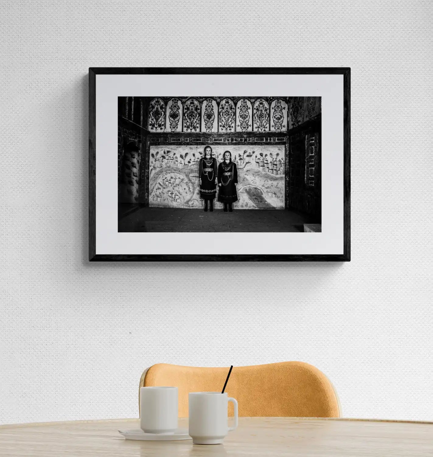 Black and White Photography Wall Art Greece | Costumes of Tsartsampas Siatista Macedonia by George Tatakis - single framed photo