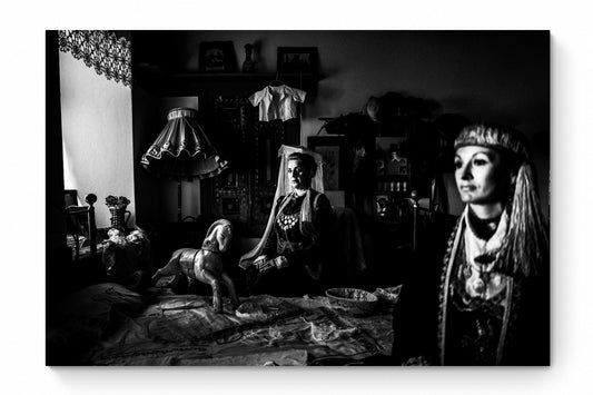 Black and White Photography Wall Art Greece | Costumes of Kozani Siatista Macedonia by George Tatakis - whole photo