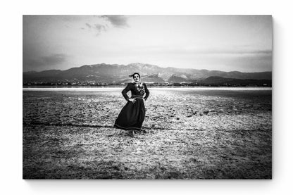 Black and White Photography Wall Art Greece | Salt lake Tigaki Kos Dodecanese by George Tatakis - whole photo