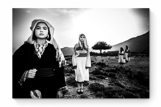 Black and White Photography Wall Art Greece | Costumes of Tilos island Dodecanese Greece by George Tatakis - whole photo