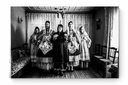 Black and White Photography Wall Art Greece | Trikeri traditional costumes S. Pelion Thessaly by George Tatakis - whole photo