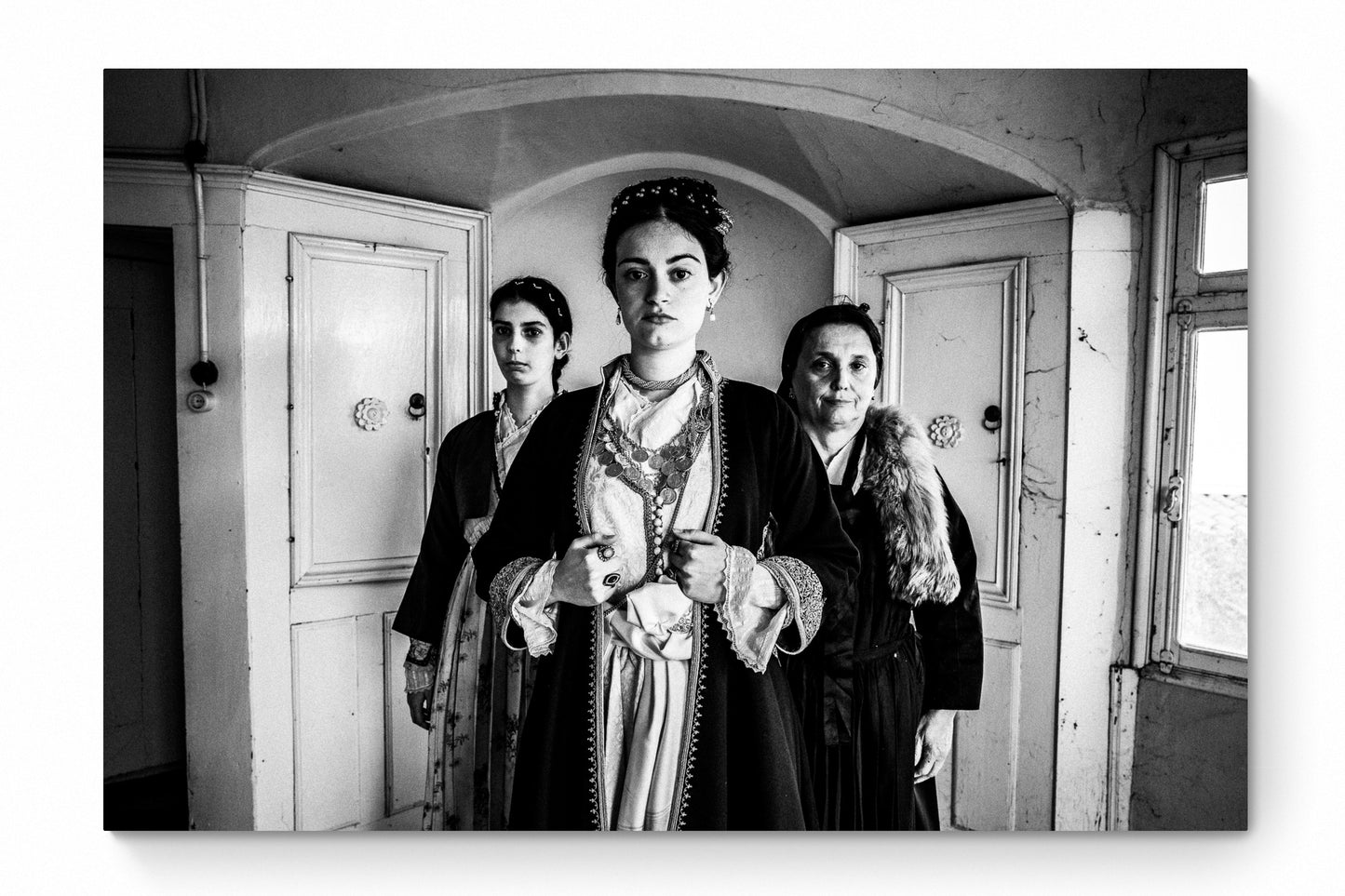 Black and White Photography Wall Art Greece | Costumes of Veria Macedonia by George Tatakis - whole photo