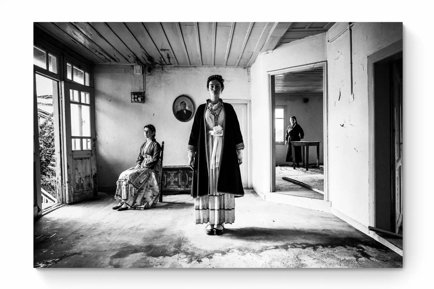 Black and White Photography Wall Art Greece | Costumes of Veria Macedonia by George Tatakis - whole photo