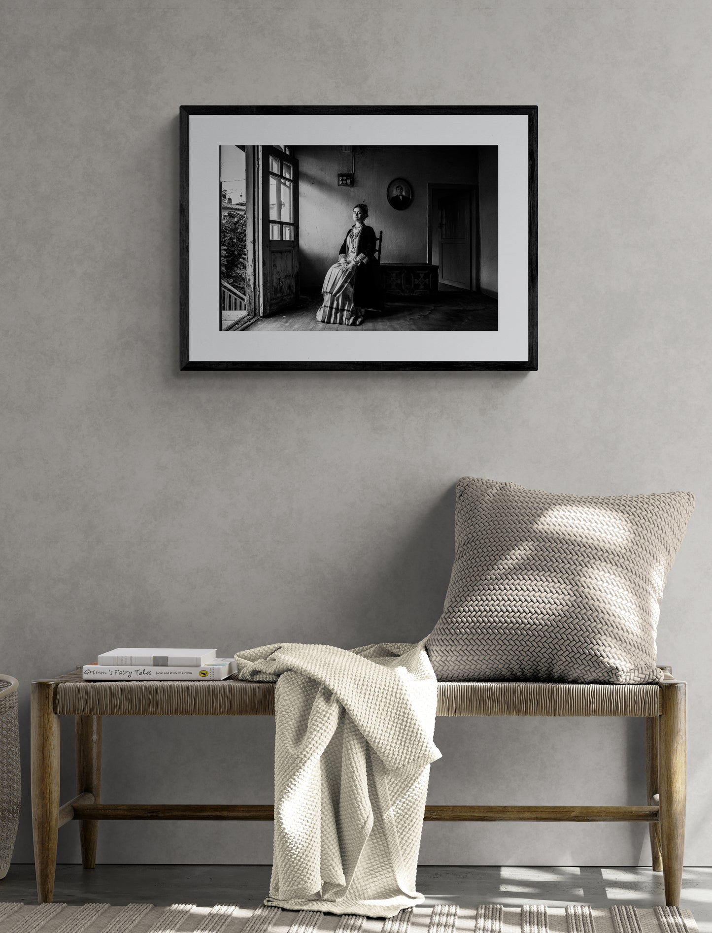 Black and White Photography Wall Art Greece | Costumes of Veria Macedonia by George Tatakis - single framed photo