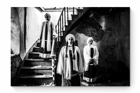 Black and White Photography Wall Art Greece | Vessa costumes Mastichochorea Chios island Greece by George Tatakis - whole photo