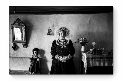 Black and White Photography Wall Art Greece | Bride in Vyssa Thrace by George Tatakis - whole photo