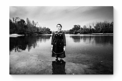 Black and White Photography Wall Art Greece | Costume of Vyssa Kastanies Thrace by George Tatakis - whole photo