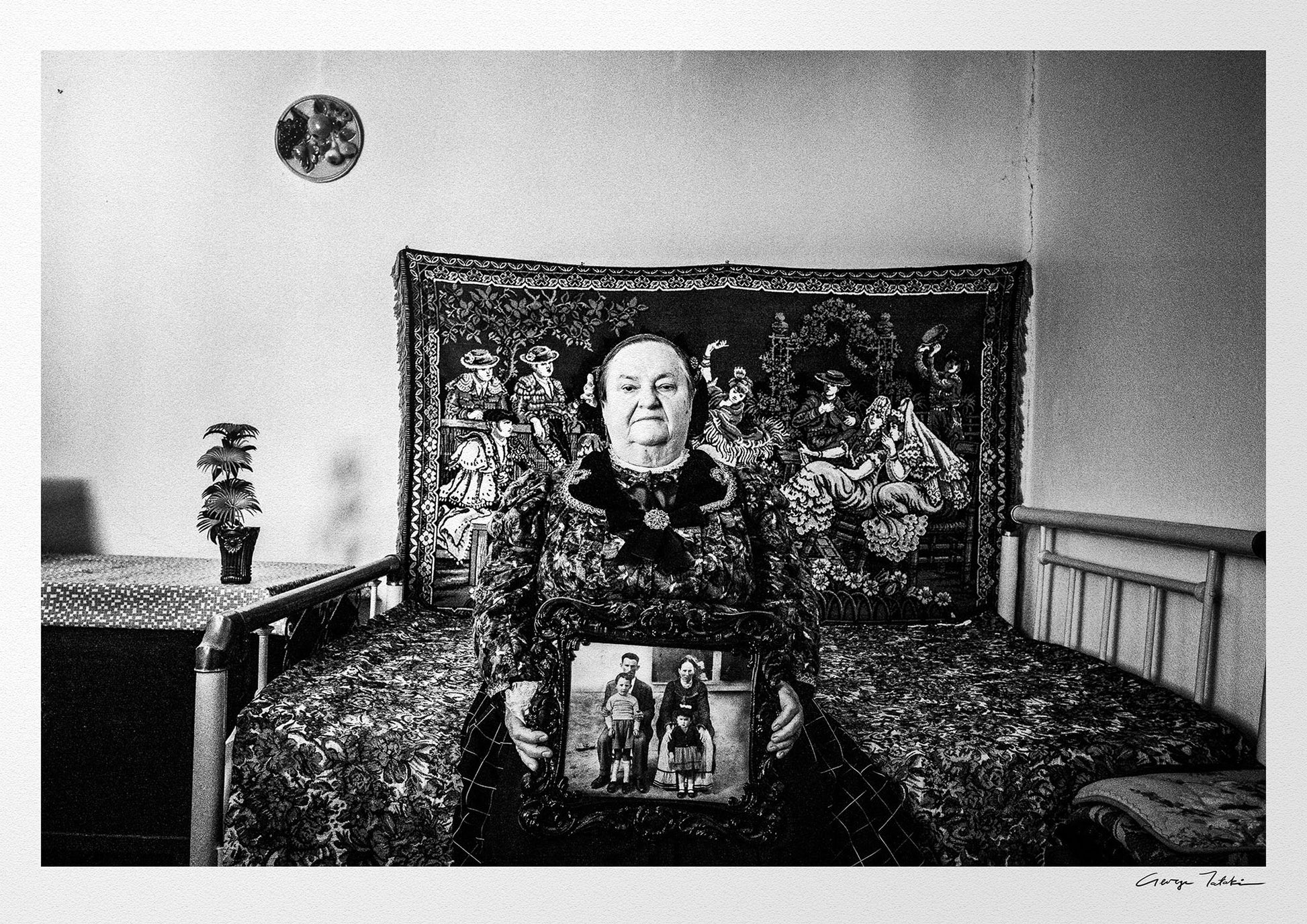 Black and White Photography Wall Art Greece | Traditional costume of Vyssa Thrace by George Tatakis