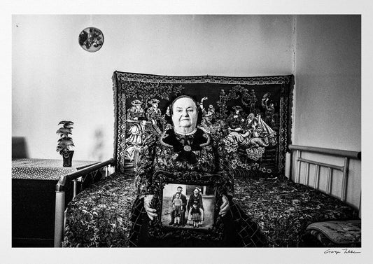 Black and White Photography Wall Art Greece | Traditional costume of Vyssa Thrace by George Tatakis