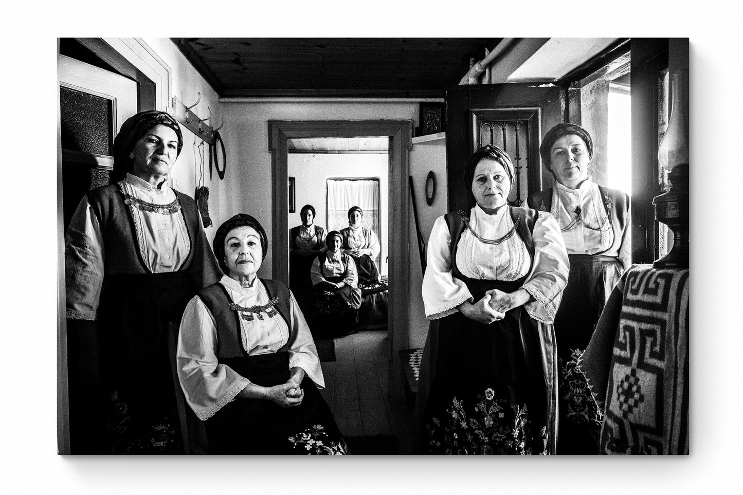 Black and White Photography Wall Art Greece | Costumes of Ypati Phthiotis Greece by George Tatakis - whole photo