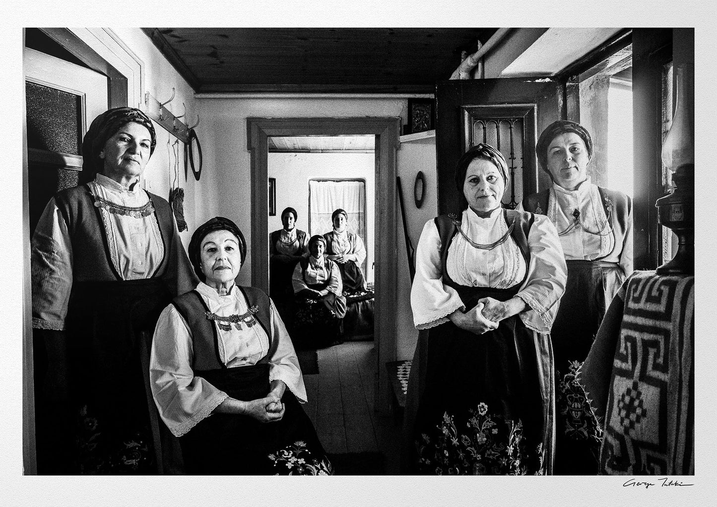 Black and White Photography Wall Art Greece | Costumes of Ypati Phthiotis Greece by George Tatakis
