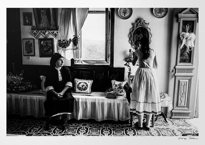 Black and White Photography Wall Art Greece | Engagement in Olympos Karpathos by George Tatakis