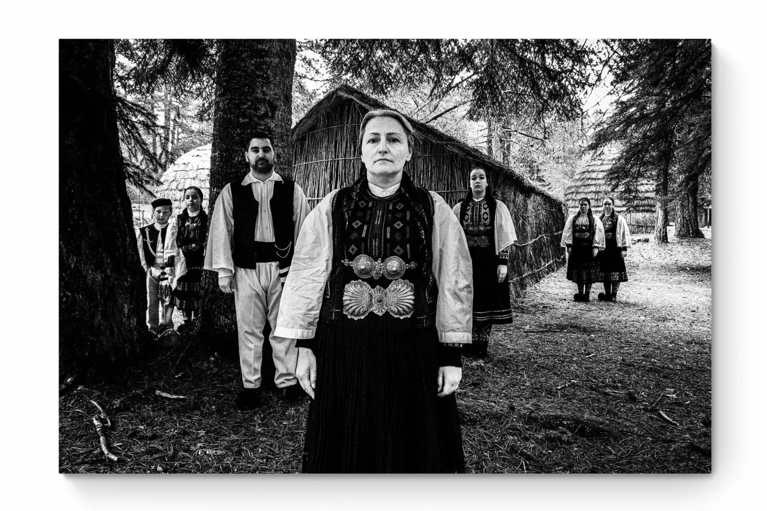 Sarakatsani, Gyftokampos, Epirus, Greece | Nomadic Huts | Black-and-White Wall Art Photography - thumb