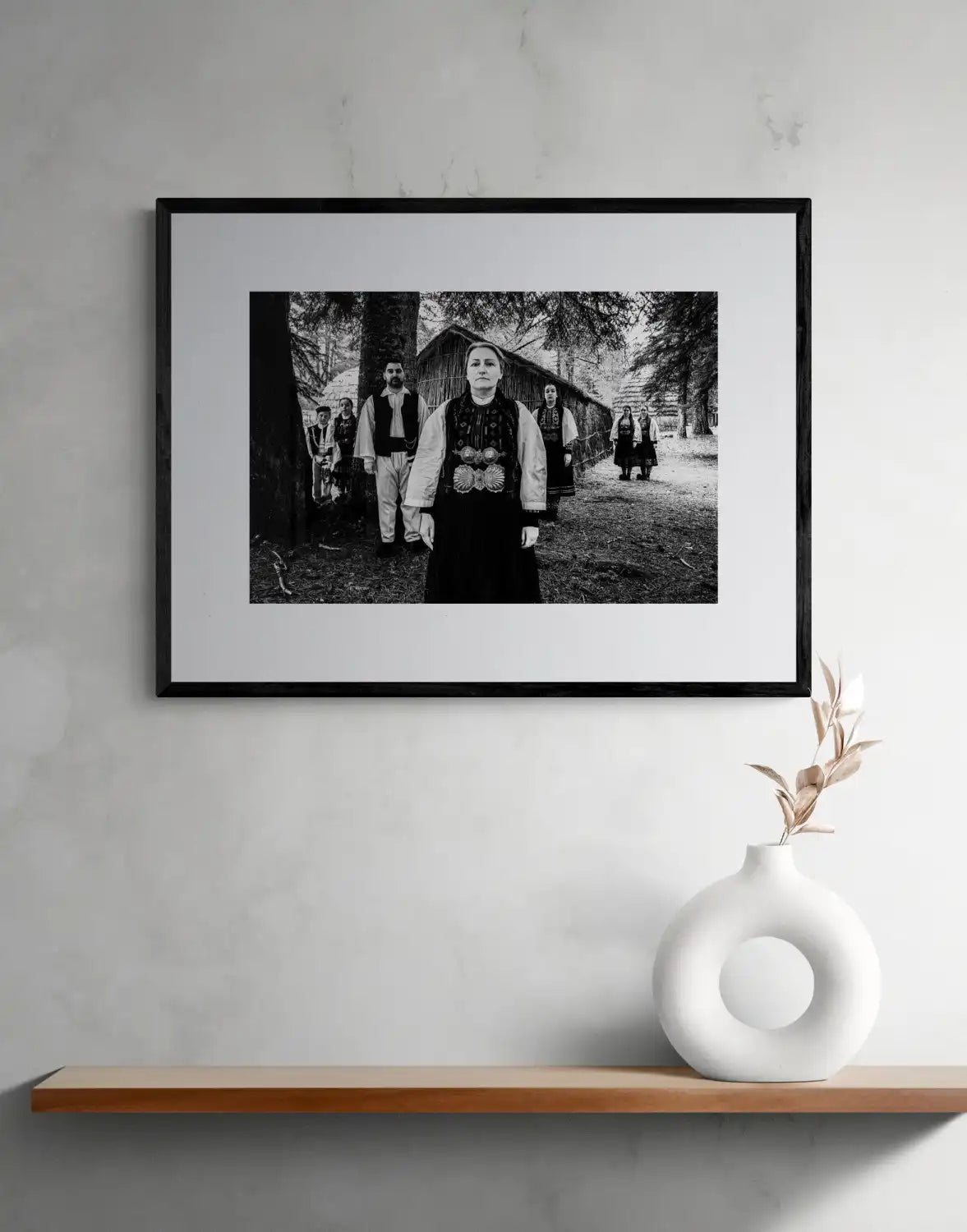 Sarakatsani, Gyftokampos, Epirus, Greece | Nomadic Huts | Black-and-White Wall Art Photography - single print framed
