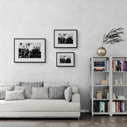 Metsovo, Epirus, Greece | Costumes next to Fireplace | Black-and-White Wall Art Photography - framing options