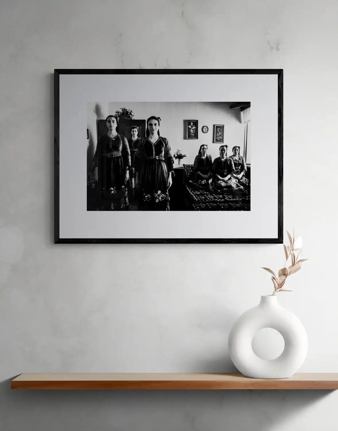 Metsovo, Epirus, Greece | Costumes in Local House | Black-and-White Wall Art Photography - single print framed