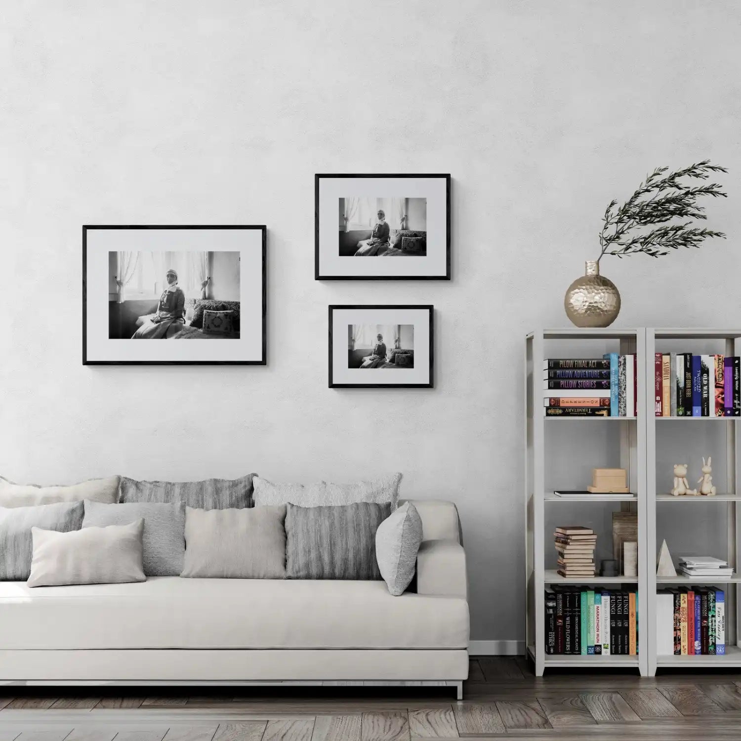 Paleopyrgos, Pogoni, Epirus, Greece | Sitting Portrait | Black-and-White Wall Art Photography - framing options