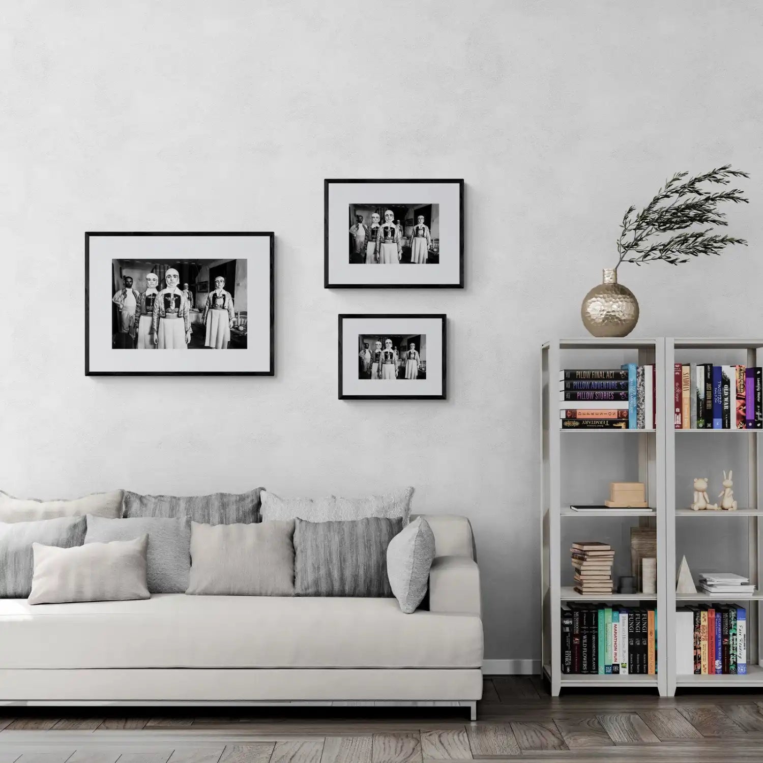 Paleopyrgos, Pogoni, Epirus, Greece | Costumes in Local House | Black-and-White Wall Art Photography - framing options