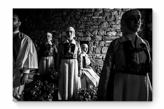 Paleopyrgos, Pogoni, Epirus, Greece | Costumes in Warehouse | Black-and-White Wall Art Photography - thumb