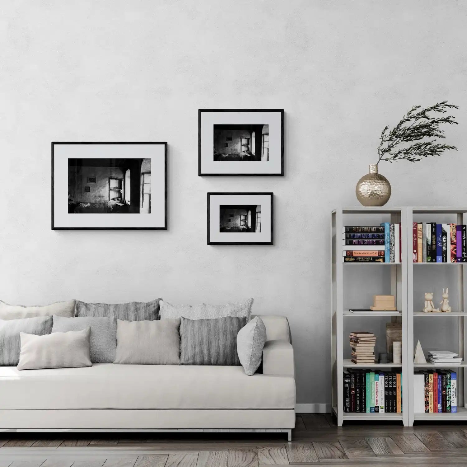 Filiates, Thesprotia, Epirus, Greece | Bedroom Interior | Black-and-White Wall Art Photography - framing options