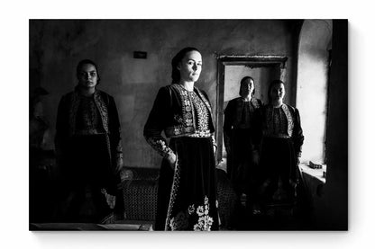 Filiates, Thesprotia, Epirus, Greece | Dresses in a House | Black-and-White Wall Art Photography - thumb