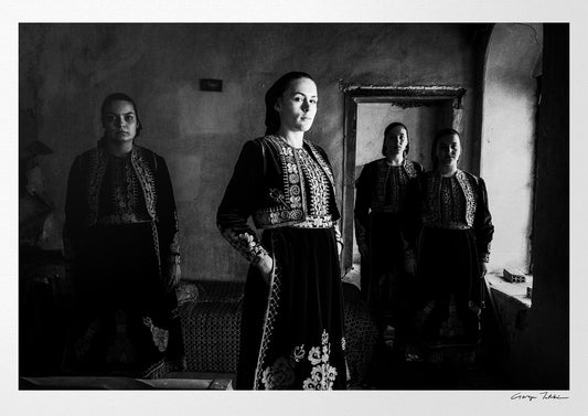 Filiates, Thesprotia, Epirus, Greece | Dresses in a House | Black-and-White Wall Art Photography