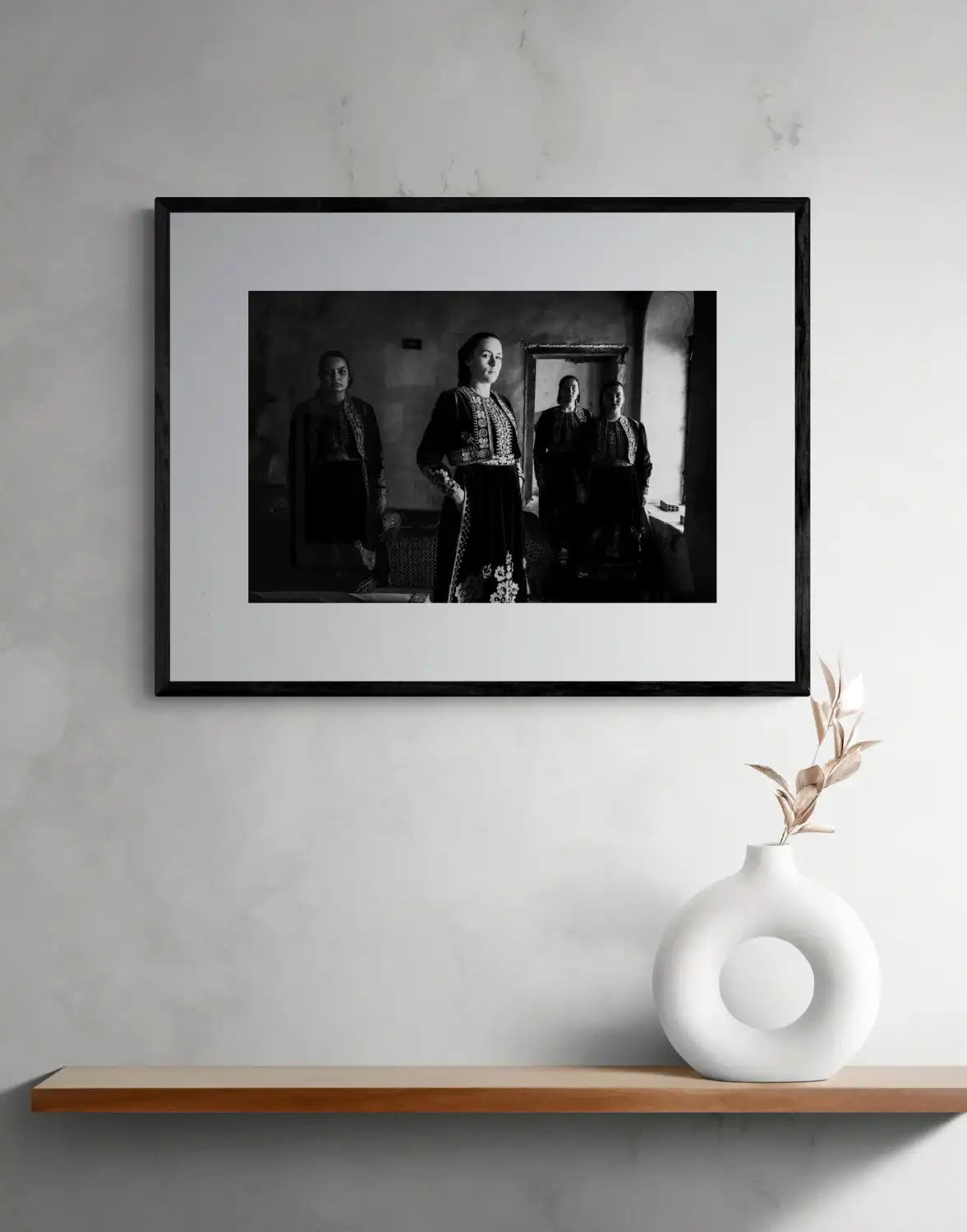 Filiates, Thesprotia, Epirus, Greece | Dresses in a House | Black-and-White Wall Art Photography - single print framed