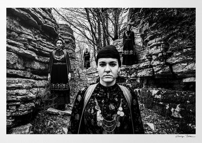 Zagori, Epirus, Greece | Costumes at Stone Forest | Black-and-White Wall Art Photography
