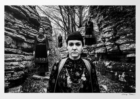 Zagori, Epirus, Greece | Costumes at Stone Forest | Black-and-White Wall Art Photography