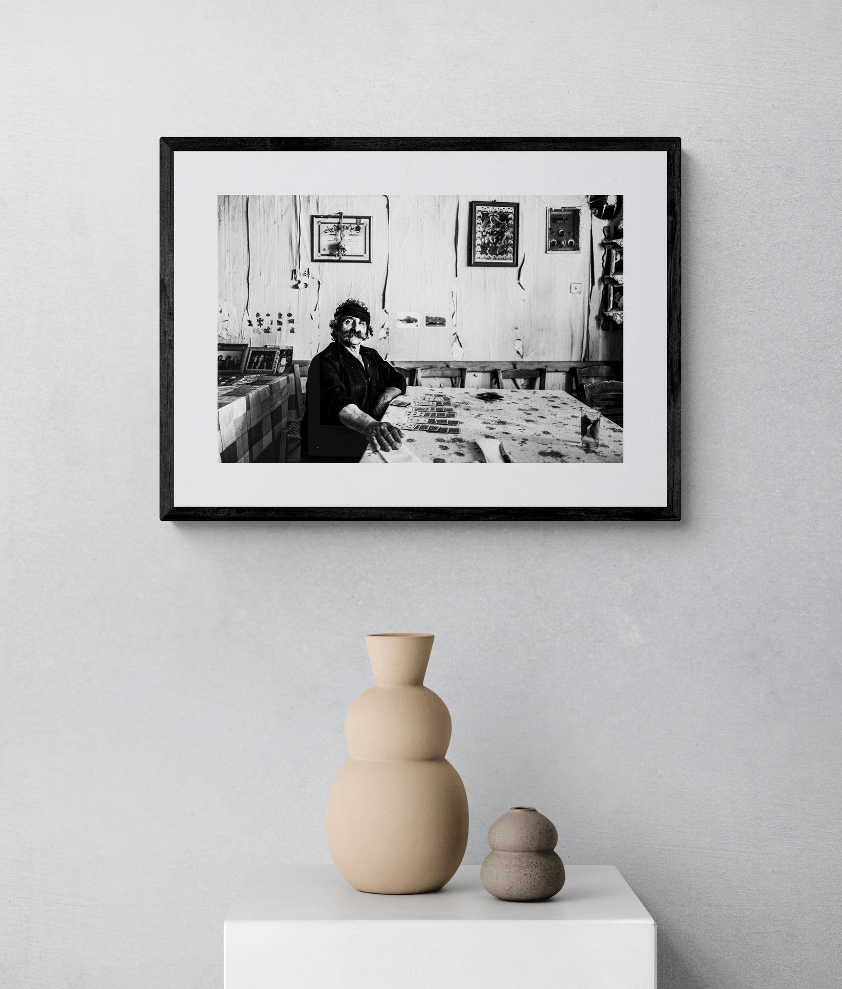 Black and White Photography Wall Art Greece | Solitaire Anogia Crete by George Tatakis - single framed photo