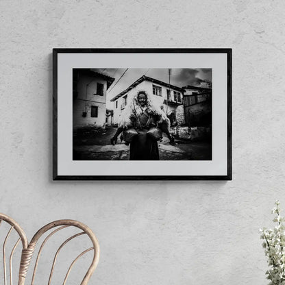 Black and White Photography Wall Art Greece | Arapis in Volax Drama by George Tatakis - single framed photo