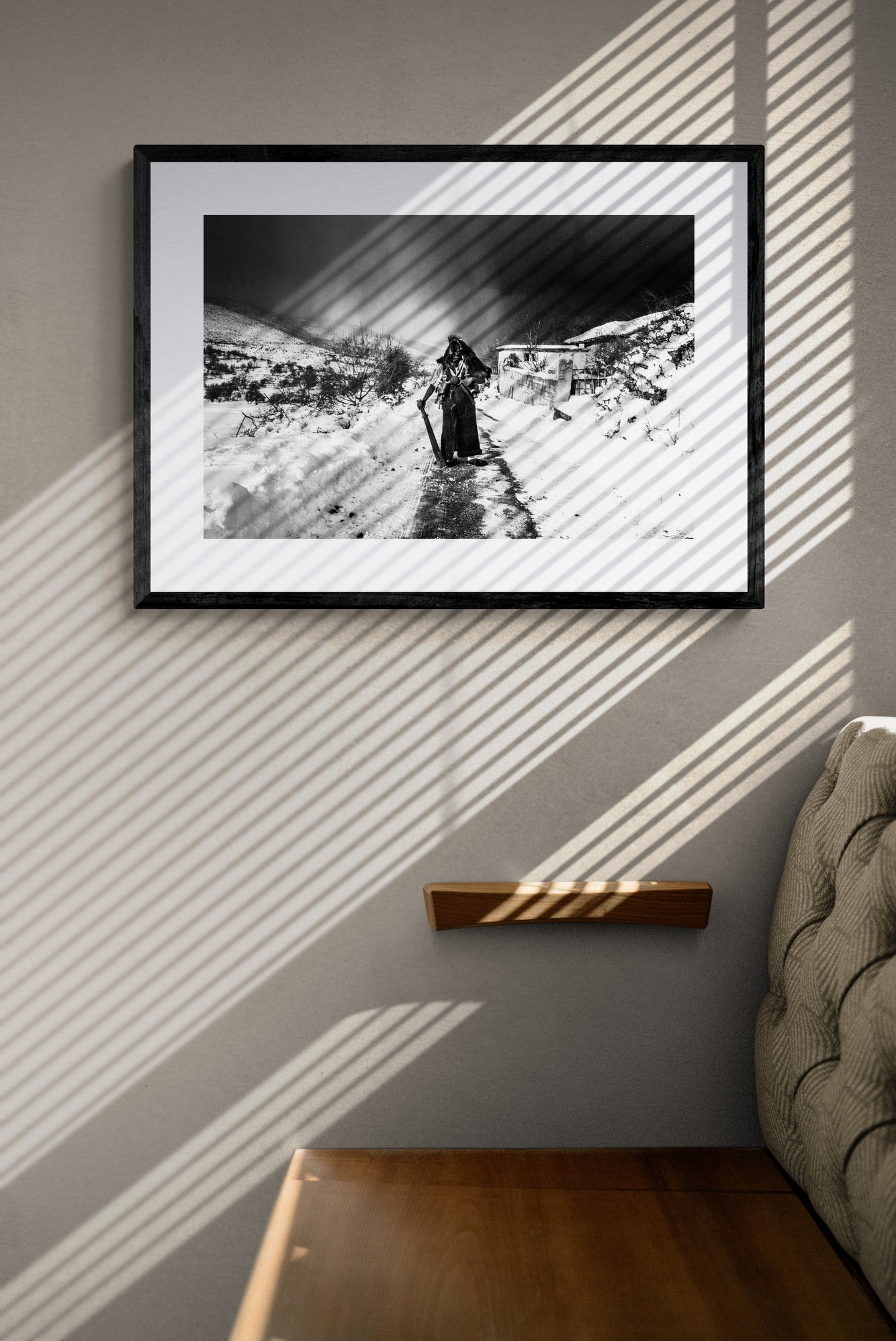 Black and White Photography Wall Art Greece | Arapides in Volax Drama by George Tatakis - single framed photo