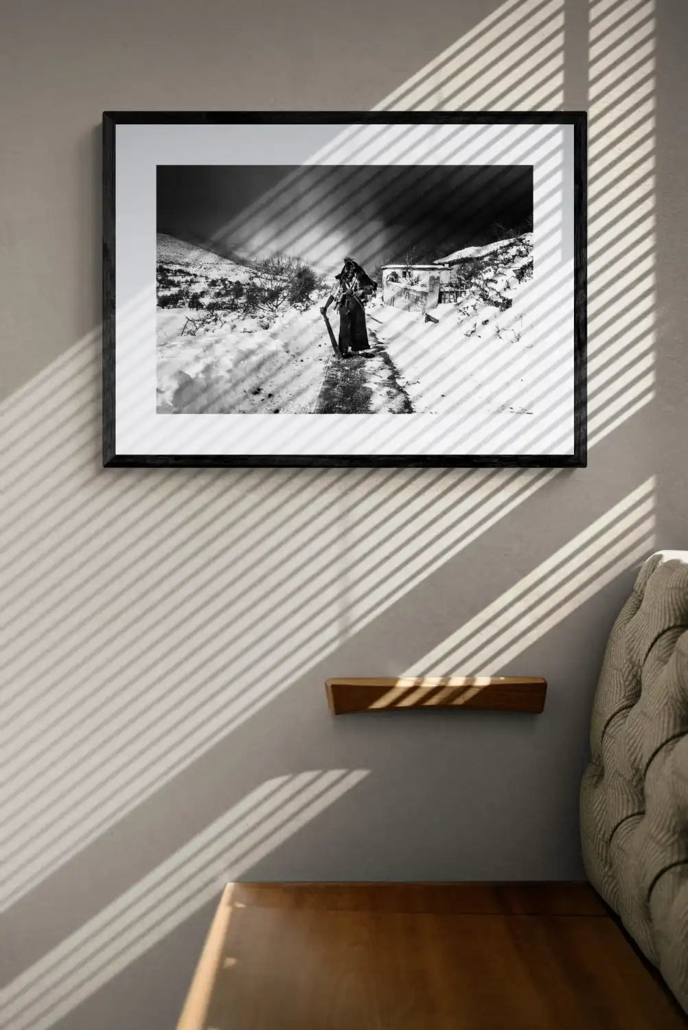 Black and White Photography Wall Art Greece | Arapides in Volax Drama by George Tatakis - single framed photo