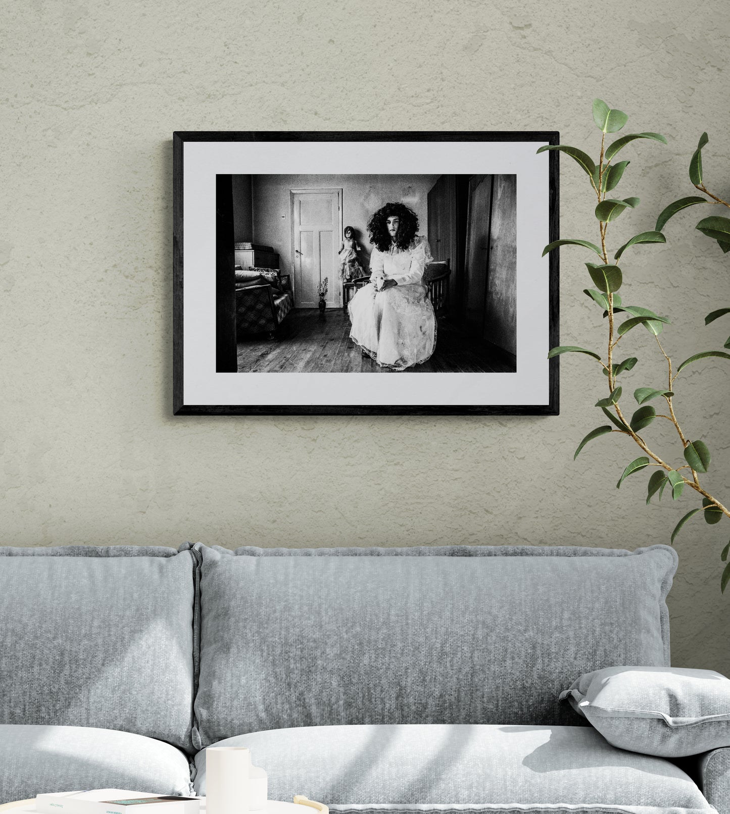 Black and White Photography Wall Art Greece | Bride Kotsamania of Tetralofos Kozani by George Tatakis - single framed photo